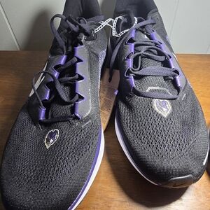 Nike Black and Purple Running Shoes